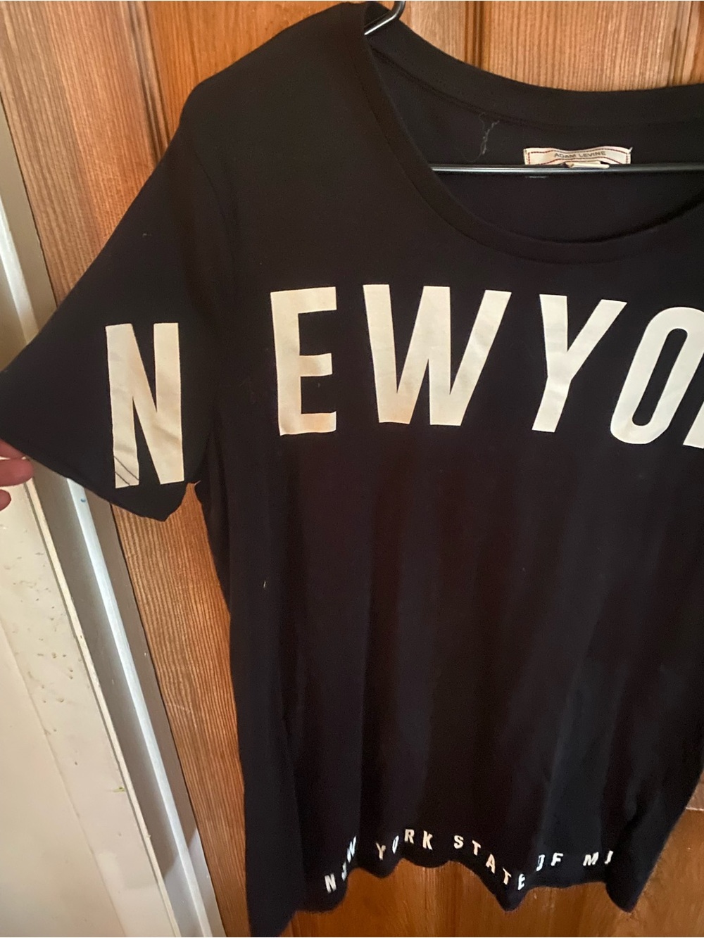 Adam Levine Collection Black "New York State of Mind" Graphic T-Shirt. NWT SZ L - Picture 4 of 6